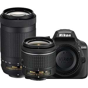 Nikon D3400 24.2MP DSLR Camera 70-300m Lenses Bundle Black Friday Deals 2017